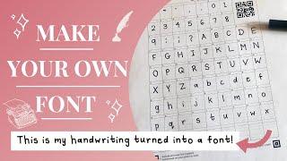 How To Turn Your Handwriting into a Font (Calligraphr Tutorial)