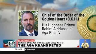 President Ruto awards prince Rahim Al-Hussaini Aga Khan V & Princess Zahra Aga Khan