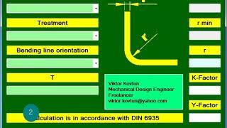 Sheet Metal Bending  K Factor & Y Factor Calculator