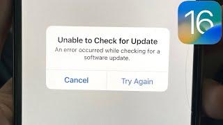 Fix: Unable To Check For Update iOS or iPadOS