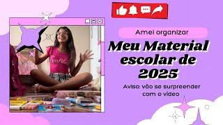 MEU MATERIAL ESCOLAR DE 2025! (RENATA POP)!