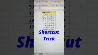 Excel Shortcut To Remove Times From Dates In Excel  | Trending Excel Shorts  #shorts #bytetech