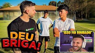 Taspio VS Cauã Souza No Desafio de Futebol *deu briga*