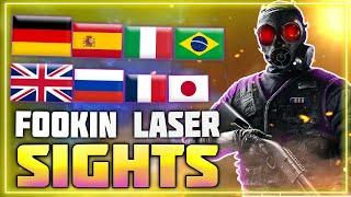 "Fookin laser sights" in different languages | Thatcher from Rainbow Six Siege