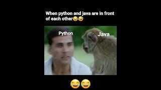 Java vs Python || memes || coding funny video || #funny #codememes #memes #codingmemes #htmlmemes