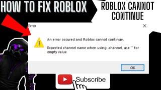 How to fix Roblox an Error Occured and Roblox cannot continue | Trending