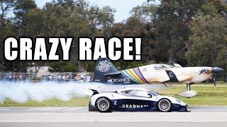 Redbull Air race plane vs 2000hp of cars: Brabham BT62 Hypercar, Porsche GT2RS & F1!