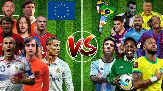 European Legends VS South American Legends(CR7, Cruyff, Zidane-Messi,Pele,R9)ULTİMATE COMPARİSON