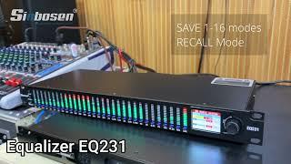 NEW ARRIVAL Cost-effective PC Control EQ231 DSP Processing 31-BAND Audio EQUALIZER!