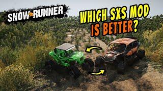 Which is the BEST ATV mod in SnowRunner? | CanAm vs SXS in SnowRunner  | Works on CONSOLE!