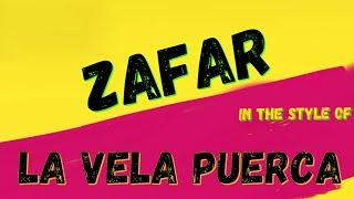 LA VELA PUERCA - ZAFAR (KARAOKE VERSION) PUNK MEDIA KARAOKE INSTRUMENTAL