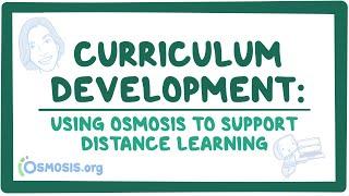 Curriculum development: Using Osmosis to support distance learning