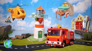 Fireman Sam Unboxing: Lighthouse, Wallaby II, Jupiter, Mountain Rescue, Firestation