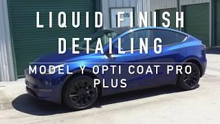 Tesla Model Y Deep Metallic Blue Opti Coat Pro Plus - New Car Detailing - Apex, Cary, Raleigh NC