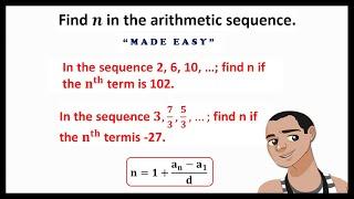 FINDING NUMBER OF TERMS IN ARITHMETIC SEQUENCE