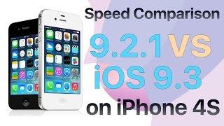 iPhone 4S iOS 9.2.1 vs iOS 9.3 Final Version Speed Comparison Build 13E233 and 13E237