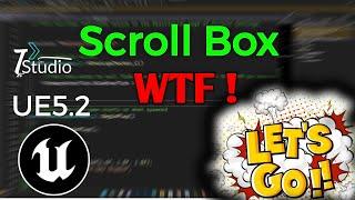 WTF ! Scroll Box Use Unreal Engine 5.2  Widget Scroll Box Use With Blueprint Code #ue5 #unrealengine