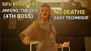 *TOO EASY* SIFU - HOW TO BEAT FOURTH BOSS "THE CEO" (JINFENG) - NO DEATHS - SIFU BOSS GUIDE