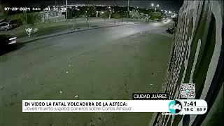 En video la fatal volcadura de la Azteca