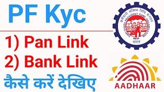 Pf account ki kyc kaise kare online 2025 | how to link bank account in pf account | Pan link