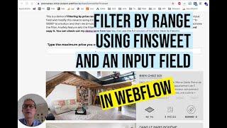 Webflow : filter by range using Finsweet and an input field