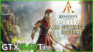 Assassins Creed Odyssey - GTX 1660 Ti Benchmark FPS Test | 1080P All Settings