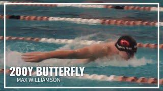 Max Williamson Takes 5th Victory of the Meet With Gold in 200Y Butterfly |2024 Speedo Winter Juniors