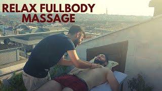 ASMR DEEPLY RELAXING PUBLIC FULL BODY MASSAGE- chest,arm,abdominal back,leg,foot massage