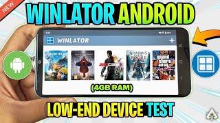  TESTING WINLATOR ANDROID ON *LOW-END* DEVICE (GAMEPLAY TEST) WINDOWS EMULATOR