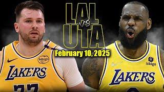 Los Angeles Lakers vs Utah Jazz Full Game Highlights - February 10, 2025 | NBA Regular Season