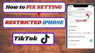 how to fix setting restricted by tiktok to protect your privacy|2024