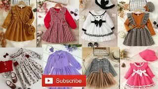 new winter baby girl dress design/party wear frock design/birthday frock design/princess frock