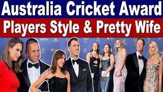 Australian Cricket Team Entry with Beautiful Wife | Blue Carpet Awards ceremony Melbourne