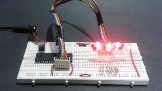 8051 Microcontroller Tutorial-Shifting and Blinking LED