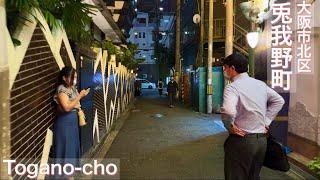 【4K/大阪】兎我野町で夜の街歩き Walking around Toganocho at night,2024