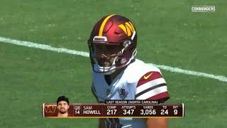 Sam Howell FIRST NFL play with the Washington Commanders