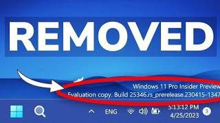 How to Remove “Insider Preview Evaluation Copy” Watermark from Windows 11 Desktop