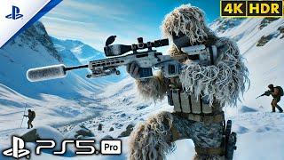 (PS5) The Best Mission Silent Winter Sniper | Realistic Graphics Gameplay [60FPSHDR] Call of Duty