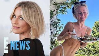 Julianne Hough Flaunts Tiny White Bikini While Joking About Tradwife Trend | E! News