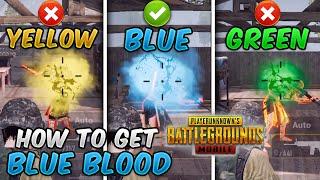 How To Get Blue Blood Hit Effect (PUBG MOBILE) Blue vs Yellow vs Green Blood Comparison