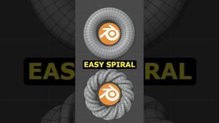 Fast Complex Spiral EASY Way - Blender #3d #blender #3dmodeling