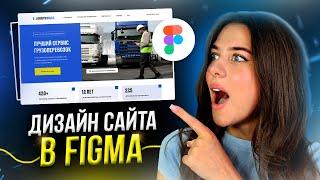 Дизайн КОРПОРАТИВНОГО САЙТА за 10 минут в Figma // Пошаговые уроки веб-дизайна