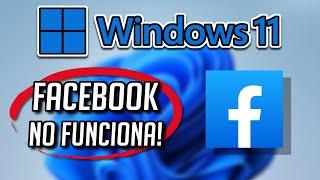 App de Facebook No Funciona en Windows 11/10- Solucion