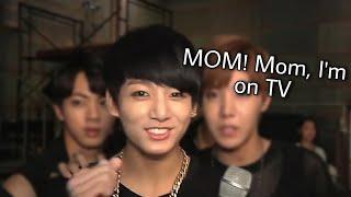 Jungkook tells his mom that he's on TV