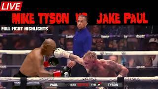 Mike Tyson vs Jake Paul |Knockdowns | Full FIGHT HIGHLIGHTS | BOXING BATTLE FIGHTS | TKO #PaulTyson