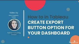 Make a Button to Export Tableau Dashboards as PDFs | 5 Min Tutorial