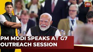 PM Modi Speaks At G7 Outreach Session On AI & Energy | PM Highlights India's AI Journey For Growth
