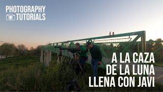 Fotografiando la luna con edificios