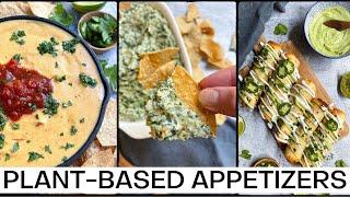 Vegan Appetizer Recipes for Parties   Spinach Artichoke Dip, Chickpea Taquitos and more!