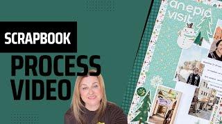 Winter Scrapbook Process Video | Bella Blvd | Mixed Media